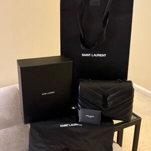 Authentic YSL LouLou Back/Black (Small)